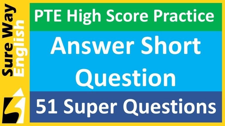 pte questions and answers